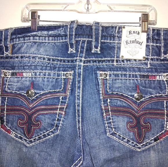 Rock Revival Brett relaxed straight jeans 38 - Picture 4 of 10